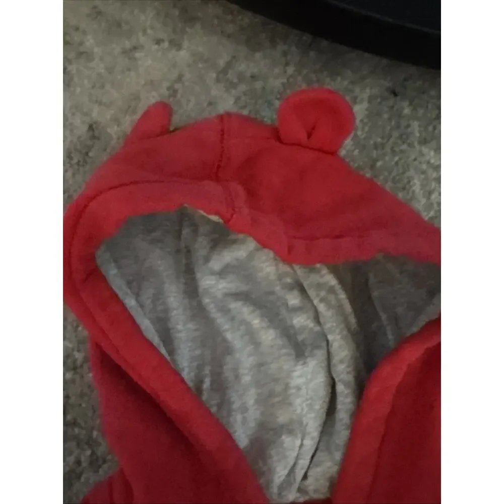 Baby Gap Red Logo Hoodie And Grey Zip Up Hoodie 12-18mo